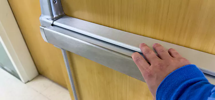 Installing a Push Bar on a Door Bayonne